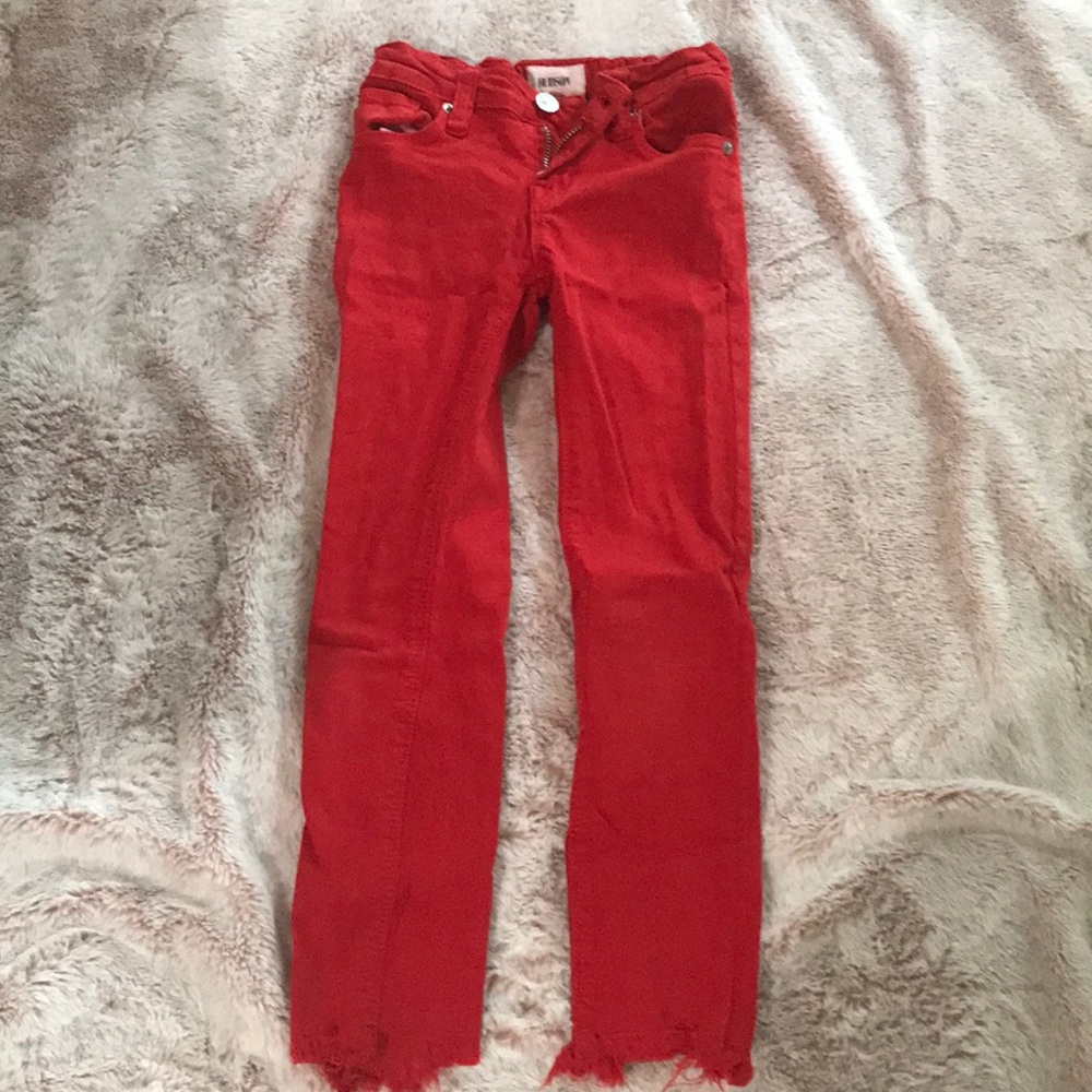 Red jeans